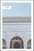Walljar - Moroccan Architecture - Muurdecoratie - Poster