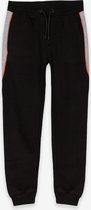 Tiffosi-jongens-joggingsbroek-sweatpants-K2-kleur: zwart, grijs, oranje-maat 140