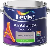 Peinture pour les murs Levis Ambiance - Extra Mat - Violet Ombré C40 - 2.5L