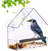 Zizicheery® Raamvogelhuis - Doorzichtig Vogelhuisje - Vogelvoer Huis - Creative Venster - Zuignappen - Raambevestiging