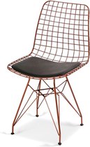 Musson - Wire Chair - chaise de salle à manger Bronze - 83x42x44 - chaise design - chaise en fil de fer