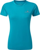 Ronhill Tech SS Tee Dames - sportshirts - blauw/roze - maat S