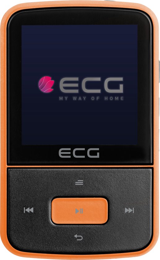 ECG PMP 30 8GB Black&Orange, mp4-speler, Tot 26 uur