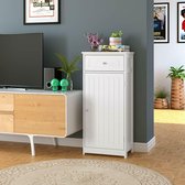 Keukenkastorganizer-Vloerkasten Badkamer Opberger-met Lade Organizer-Houten-45x30x100cm