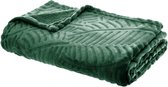 Fleecedeken groen 125x50 cm - Plaid woonkamer en slaapkamer - Deken dekbed