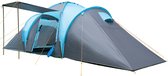Skandika Hammerfest 8 Tent – Tenten – Koepeltent - Campingtent – Ingenaaide Tentvloer - Voor 8 personen – 200 cm stahoogte - Muggengaas – 2 slaapcabines – 640x300x200 cm (LxBxH) - 2000 mm wat