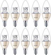 10 STUKS PHILIPS LED KAARSLAMP E14 2.8W/827-822 HELDER DIMTONE