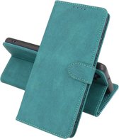 Book Case Telefoonhoesje - Portemonnee Hoesje - Geschikt voor iPhone SE 2020 - iPhone 8 & iPhone 7 - Donker Groen