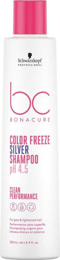 Schwarzkopf BC pH 4.5 Color Freeze Silver Micellar Shampoo 250ml