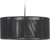 Kave Home - Cantia katoenen plafondlamp met zwarte afwerking Ø 47 cm