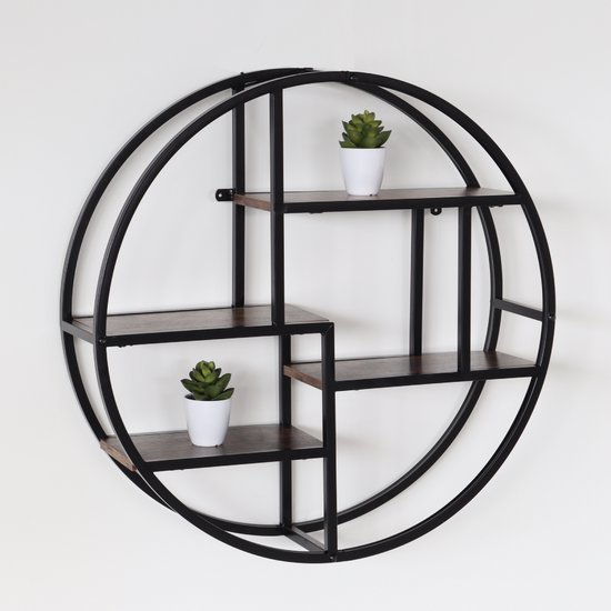 Wandrek industrieel Hilde 76x20x76cm
