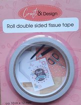 Verlofix Foam tape dubbelzijdig ca. 10 mm x 12 mm | Dubbelzijdig Tape | Dubbelzijdig foam tape