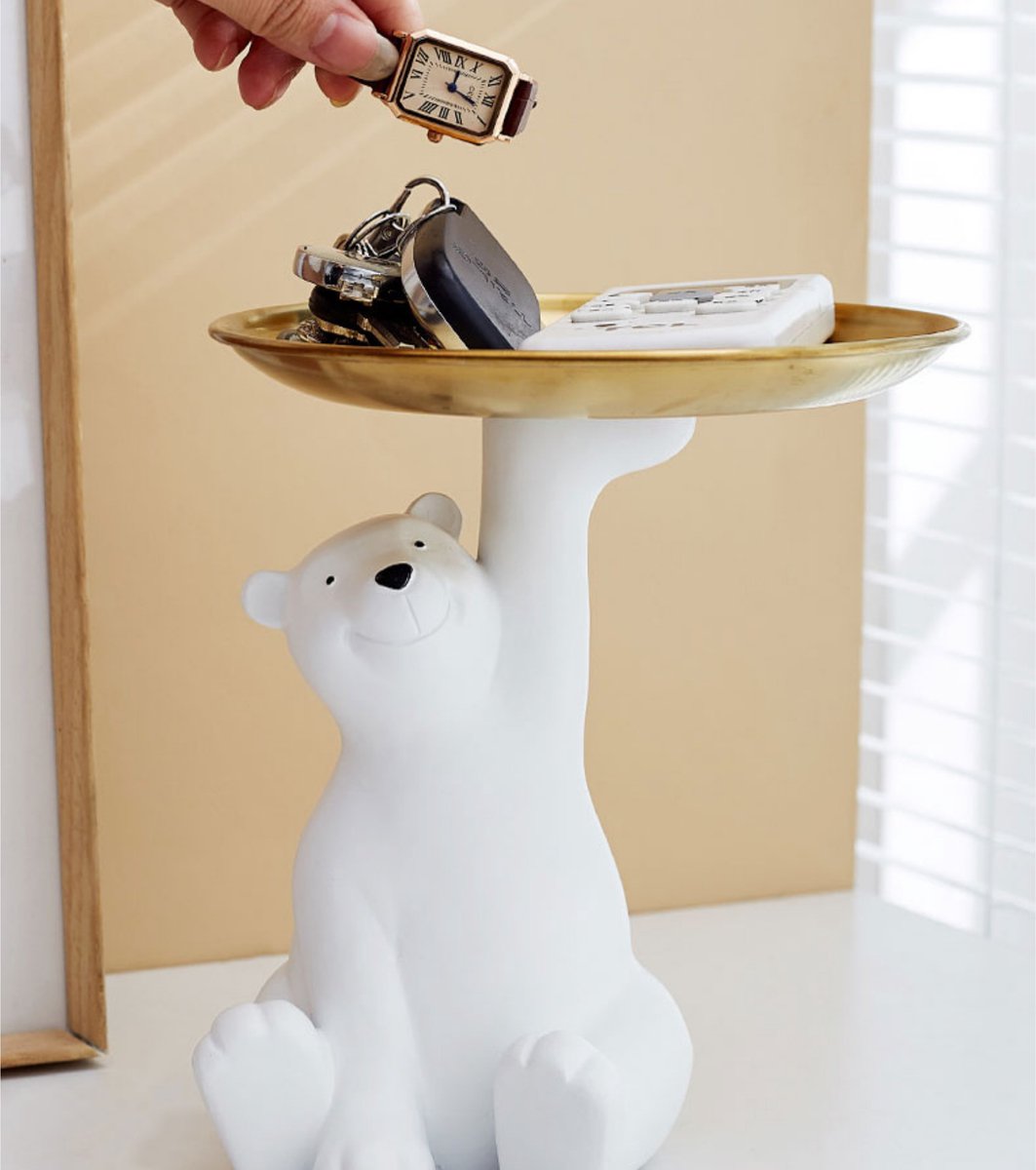 Gouden Beer Beeld 48cm | Luxe Dierendecoratie Gouden Beer Beeld 48cm | Luxe Dierendecoratie
