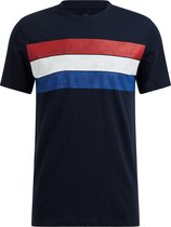 WE Fashion Heren T-shirt met opdruk