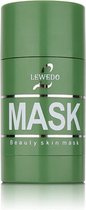 Lewedo® Reinigingsmasker - Klei Masker -Groene Thee Gezichtsmasker - Masker Voor Acne Behandeling - Voor Alle Huidtypen - Eenvoudig Aan Te Brengen