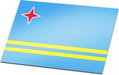Set van 2 vlagstickers - Aruba - Stickers - 12 x 18 cm