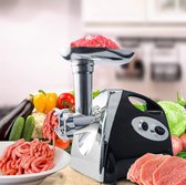 Cindaim - Benrich - Meat grinder - Vlees molen - elektrische vlees wats - vlees machine - worst machine - 2800W - professional - met gat schijf snijden plaat worst - vulmiddel - zw