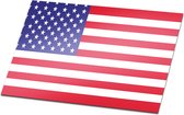Set van 2 vlagstickers USA - Amerika - Stickers - 12 x 18 cm