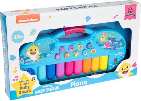 Baby Shark keyboard - Speelgoedinstrument - Kinderpiano - Piano kind ...