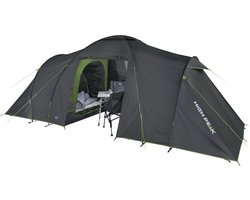 High Peak Como 4.0 - Koepeltent - 4-Persoons - Donkergrijs/groen