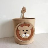 Opbergzakken Fancy Felt Round Opbergmand- Grote Wasserij Organisator met Cartoon Leeuw- Kids Toy Box-Cadeau