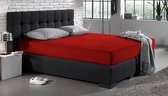 Hoeslaken Jersey 135 gr Rood 140 x 200