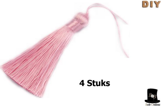 Ontslag herten verraad Bob Online ™ - 4 Stuks – Roze - Tassels (Kwastjes) 8cm x 1.2cm –  Handgemaakte Zachte... | bol.com
