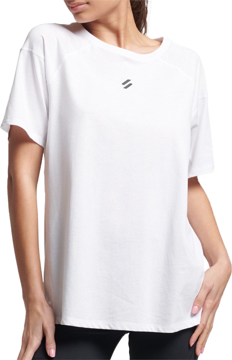 Superdry Run SS Sportshirt Vrouwen Wit
