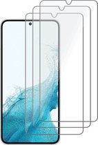 Screenprotector geschikt voor Samsung Galaxy S22 - Gehard Glas Beschermglas Tempered Glass Screen Protector - 3 Stuks