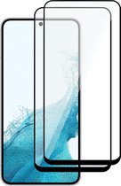 Screenprotector geschikt voor Samsung Galaxy S22 - Gehard Glas Beschermglas Tempered Glass Volledig Dekkende Screen Protector - 2 Stuks
