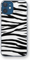 Case Company® - iPhone 12 mini hoesje - Zebra pattern - Soft Cover Telefoonhoesje - Bescherming aan alle Kanten en Schermrand