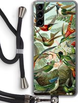 Case Company® - Samsung Galaxy S21 Plus hoesje met Koord - Haeckel Trochilidae - Telefoonhoesje met Zwart Koord - Bescherming aan alle Kanten en Over de Schermrand