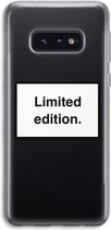 Case Company® - Samsung Galaxy S10e hoesje - Limited edition - Soft Cover Telefoonhoesje - Bescherming aan alle Kanten en Schermrand