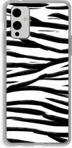 Case Company® - OnePlus 9 hoesje - Zebra pattern - Soft Cover Telefoonhoesje - Bescherming aan alle Kanten en Schermrand