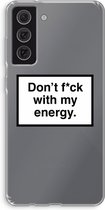 Case Company® - Samsung Galaxy S21 FE hoesje - My energy - Soft Cover Telefoonhoesje - Bescherming aan alle Kanten en Schermrand