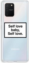 Case Company® - Samsung Galaxy S10 Lite hoesje - Self love - Soft Cover Telefoonhoesje - Bescherming aan alle Kanten en Schermrand