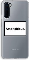 Case Company® - OnePlus Nord hoesje - Ambitchious - Soft Cover Telefoonhoesje - Bescherming aan alle Kanten en Schermrand