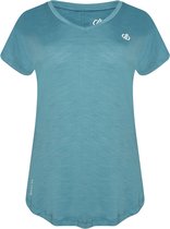 Dare 2B, Vigilant Lichtgewicht Sneldrogend Q-Wic Dames Fitness-T-Shirt, Capri Blu, Maat 44