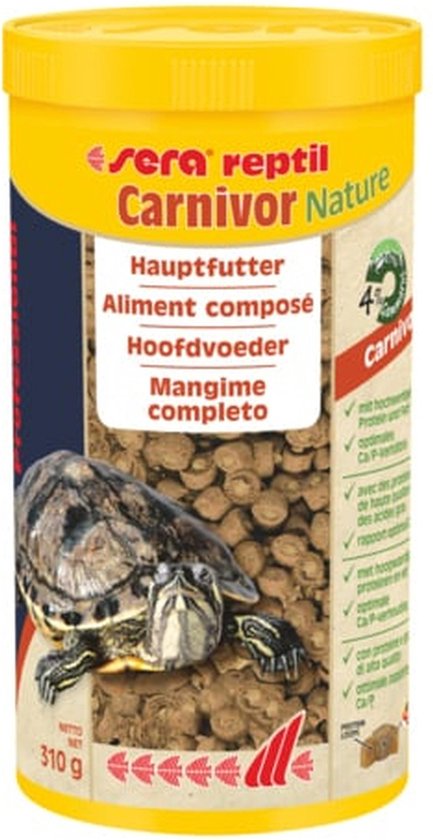 Sera reptil Carnivor Nature - Schildpaddenvoer Carnivoor - 1000ml