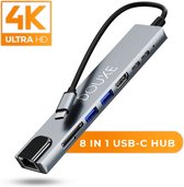 USB C Hub voor MacBook, Dell, HP en lenovo (Thunderbolt 3) met HDMI en 7 andere Poorten - Dockingstation II8 Douxe