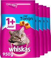 Whiskas Brokjes Adult - Katten droogvoer - Tonijn - 5 x 950 gr