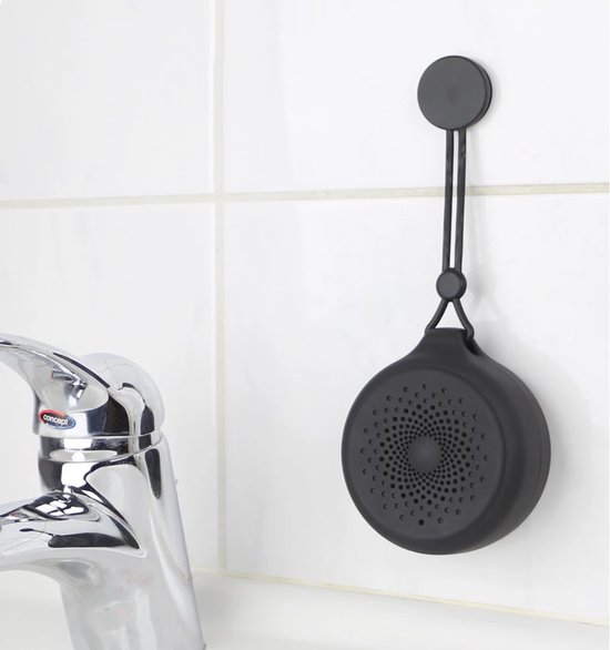 Draadloze Bluetooth speaker Fontastic spatwaterdicht IPX4 met FM-radio, handsfree microfoon, draaglus en zuignap