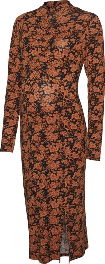 ONLY ONLBELFAST Abito Midi Bodycon In Jersey: Canotta, Scollo A U, Vita Media, Colore Marrone, Regular Fit - 3