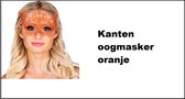 Oogmasker oranje kant - Koningsdag EK WK orange Holland Nederland masker fun