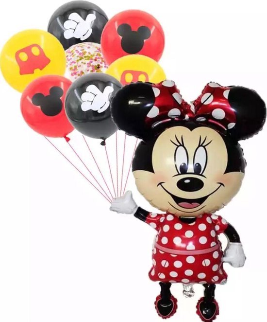 Minnie Mouse Ballonnen 8 stuks Verjaardagsfeestje Decoraties Baby Shower Decor Kids Party Mickey Ballon