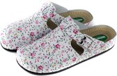 Comfort platte klomp Rose Flower - MedicalID - Maat 38