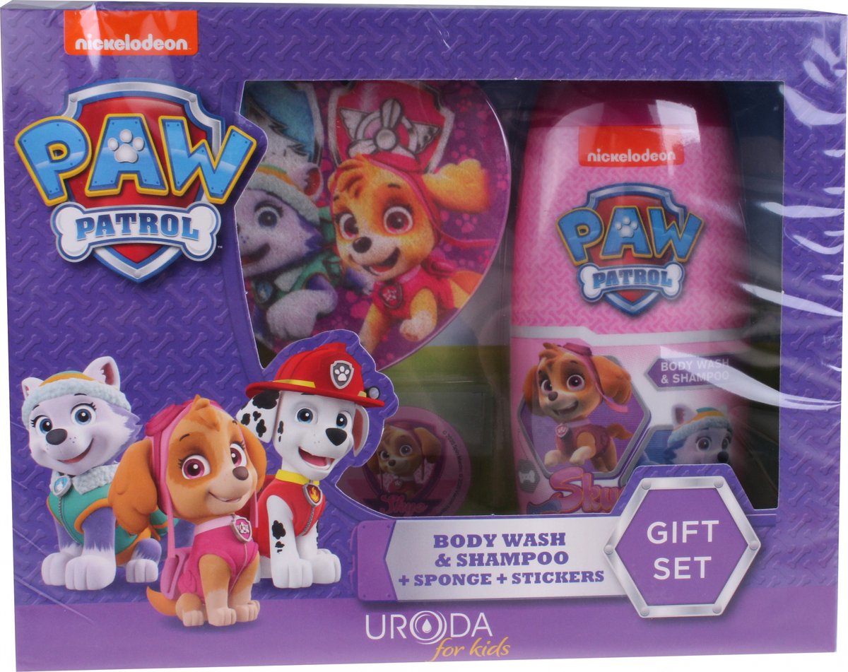 Goedkoopste Uroda Cadeauset Paw Patrol 250 Ml Roze 4-delig