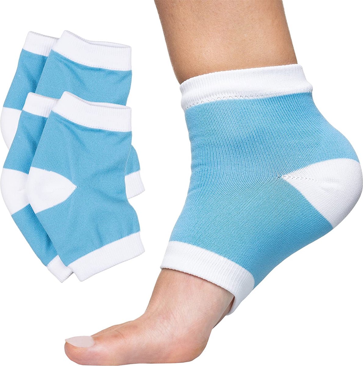 Hielbeschermers - Hoogwaardige Kwaliteit - Gelsok - Ademend - Comfortabel - Gelpad - 1 Paar