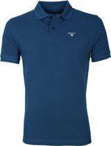 Barbour - Poloshirt Deep Blue - Regular-fit - Heren Poloshirt Maat XL