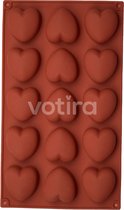 Siliconen bakvorm - Hart - Mal - 15 stuks - BPA-vrij